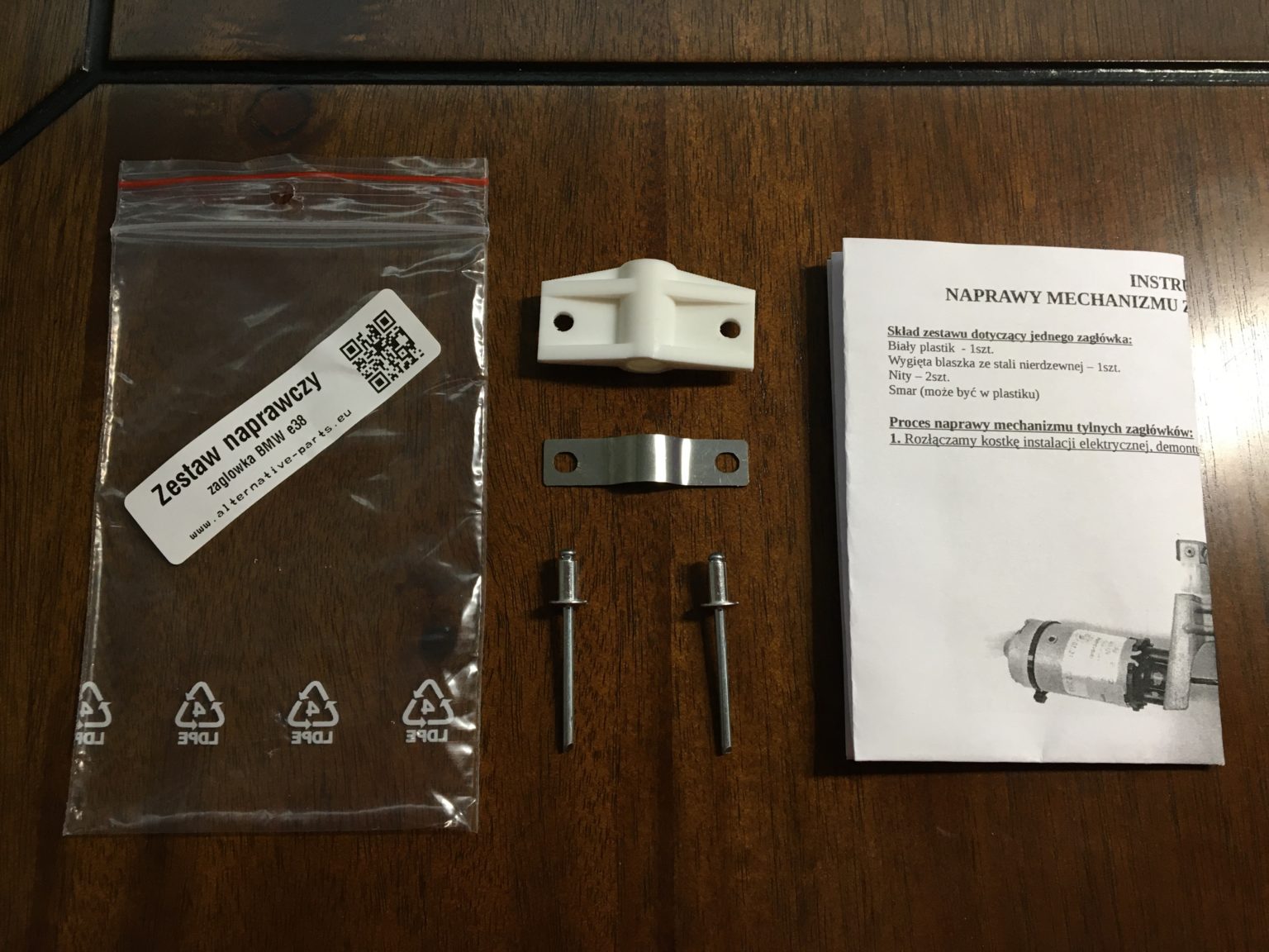 Headrest repair kit BMW e38 e39 e53 We are improving the factory www